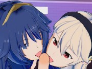 Fire Emblem - Lucina X Corrin 3D Threesome Hentai