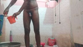 Say POV of My Peeking Men While I Am in the Hot Shower and I Let Her Watch My Big Black Dick