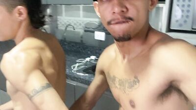 Watch this hot Latin couple take on some serious weed and bareback action