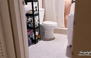 Step Mom caught Step Son jerking off and helps to cum quick on her pussy while her Husband is home