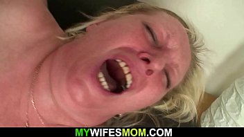 Big tits granny lures him into cheating sex