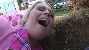 During a Threesome Brunette MILF Get All the Cum