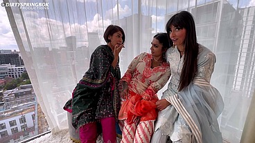 Three Desi Bhabis gone wild