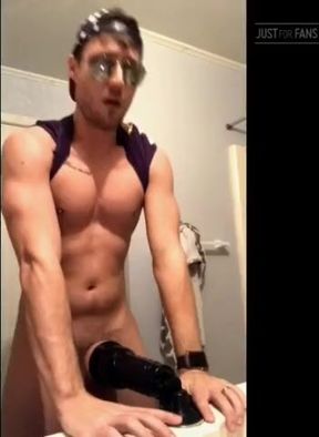 College Jock Pulverizes Fleshlight
