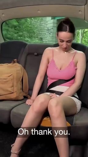 I offered French student a free ride for her tits - Fake Taxi   Clip 1