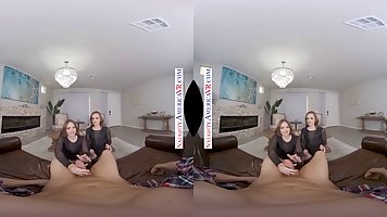 Slender teens Izzy and Maya skip the pool party to fuck guy (POV)