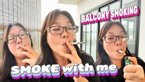 All Natural Smoking Asian GF: Smoking and Waiting For You Faithfully at Home