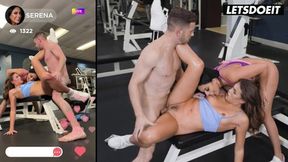 Slim Guy Tempted by Gym Girls for Hot Threesome - HOTTIE HOSTEL
