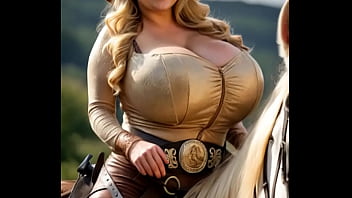 Busty cowgirl animation 03 (AI generated)