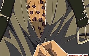 Japanese hentai nurse sucking big dick