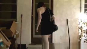 Veronica spanked otk on her barebottom for dressing up like a slut