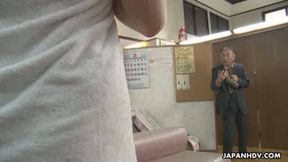 japanese old man fucking asian babes as he time stops