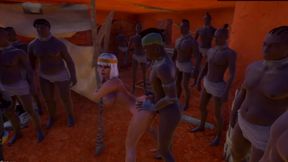3D Cleopatra gets blacked and covered in hot cum