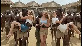 Hottest Brazilian sisters get creampied in African village