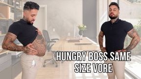 Hungry boss full size vore - Lalo Cortez