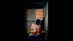 Jay D masked smoking a cigarette