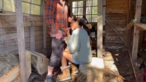 Hot milf gets fucked hard in the ass outside and shows her true face of anal