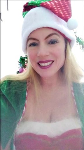 Cellphone Video Of StepMommy Elf Nikki Under The Christmas Tree