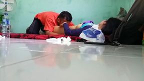 Indonesian couple gets intimate in their apartment