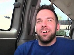 Handsome guy gets on the boys bus for sex