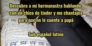 Chubby Latina Sis Finds Her Step Bro on Tinder & Keeps Him Quiet