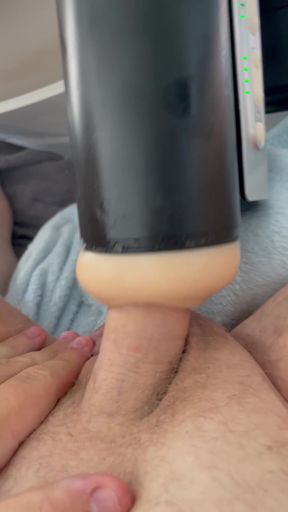 Close-up of man's hand on his penis