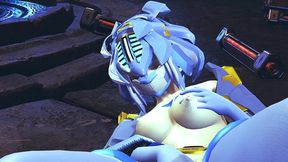 robot girl fingering her self - 3d hentai