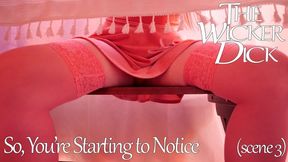 So, You're Starting to Notice (Scene 3) - Obey Lady Ashley - The Wicker Dick – FemDom Upskirt Humiliation Tease