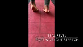 TEAL REVEL - Sweaty Arch Worship: Curvy Domme’s Sticky Feet Grind Yoga Mat as You Thirst