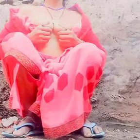 Indian Desi Village saree show finger and Boos masal raha tha robopl