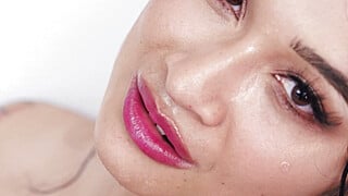 UP CLOSE - Petite Avery Black Gets CREAMPIED During Steamy Standing Sex With Hung Stud Jayden Marcos - Petite Deepthroat