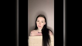 Busty Brit teases with fantasies JOI