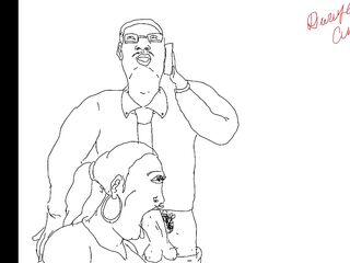 Black compilation of jock suckin cum catching hoes