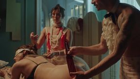 lessons from a dominatrix threesome roleplay bdsm porn video