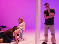 Wife rewards husband with blowjob after interracial escapade