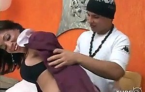 Lucky guy eats horny shemales butt