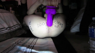 DEEP INSIDE ME WITH MY HUGE PURPLE DILDO 4