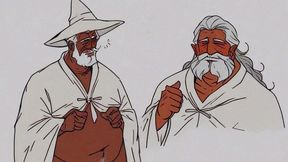 the old wizard of the kingdom likes to give his ass to the subjects of the castle. anime hentai fantasy