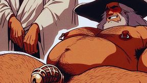 the old wizard of the kingdom likes to give his ass to the subjects of the castle. anime hentai fantasy