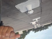 Solo masturbation on a roof top. Almost got caught
