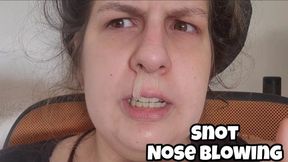 Week of Snot & Nose Blowing: Chubby Girl Sneezes and Blows Nose Monday to Friday POV