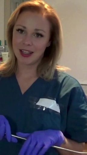 Latex Glove JOI in the Dental Chair Naughty Nurse POV