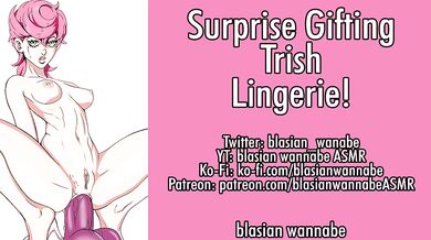 Trish in Lingerie ASMR Roleplay Gets Blasian Wannabe Moaning Choked from asmr joi hentai