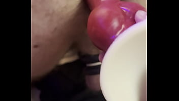 Filling his ass and anal squirt