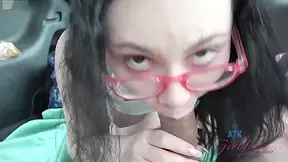 Pissed Outdoors And Then Continued To Suck Her Drivers Cock - Lenna Lux
