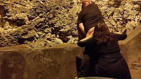 The hot girl tastes the guy'_s ass