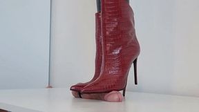 Lady Latisha - CBT Trample Board - GIULIANO GALIANO Stiletto Boots - HD 1K