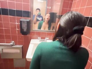 Creampie my step sister in Entire Foods public bath IG: @HaileyRoseVisuals