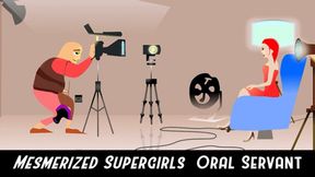 Submissive Supergirl Gives Head