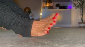Leg Warmer With Cherry Toes n Pink Soles JOI